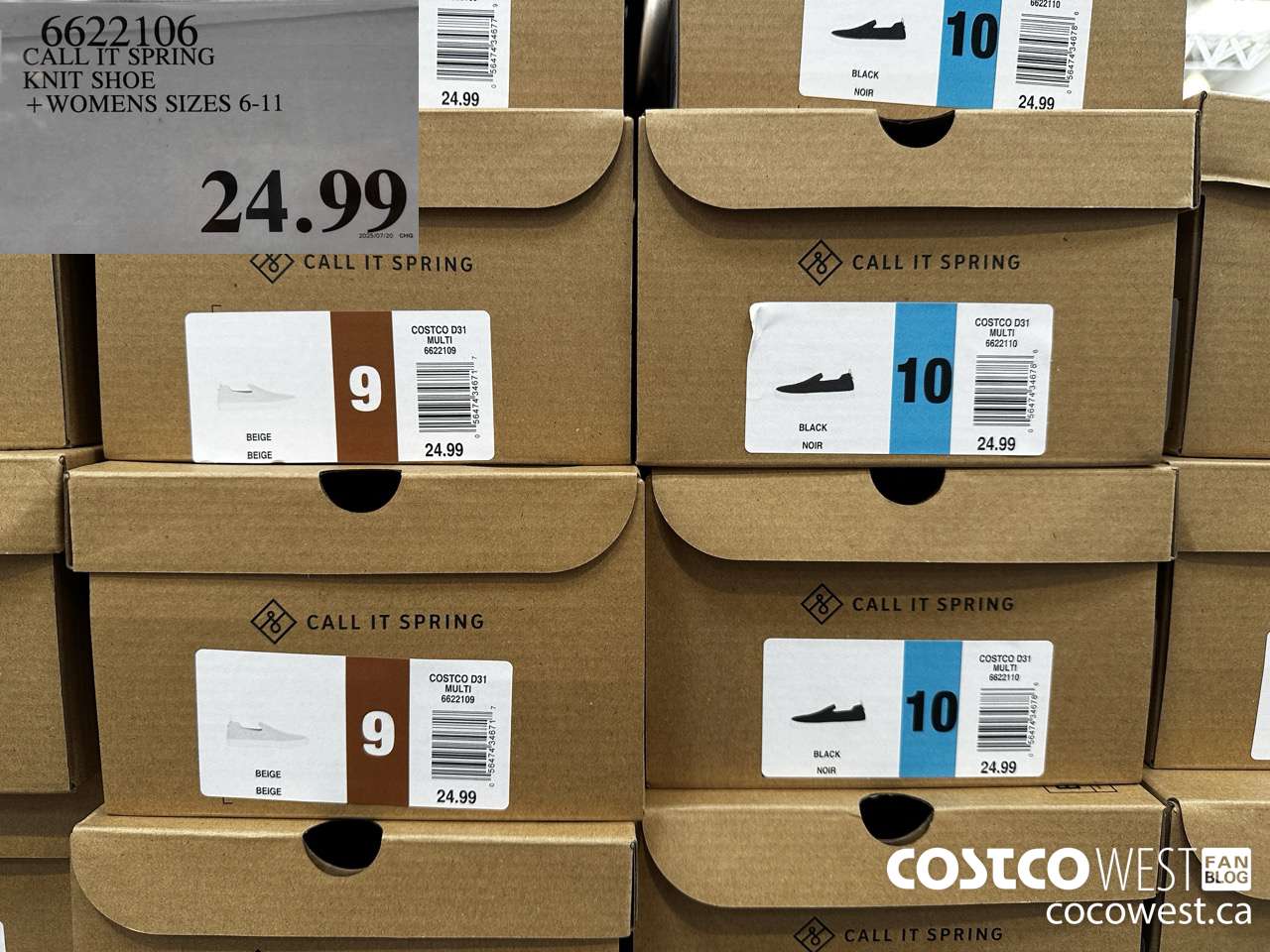 6622106 CALL IT SPRING KNIT SHOE WOMENS SIZES 6-11 $24.99