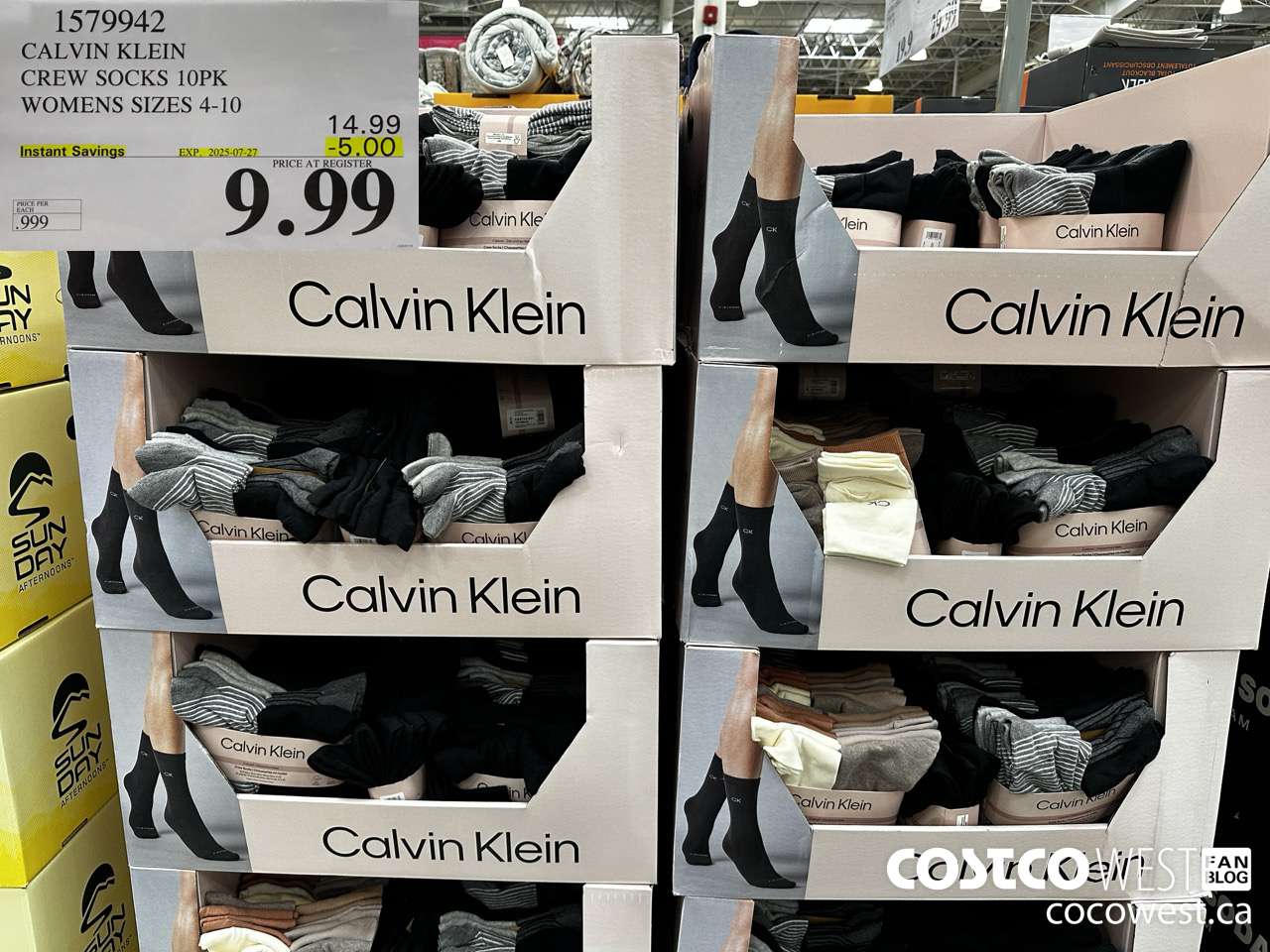 1579942 CALVIN KLEIN CREW SOCK 10PK LADIES SIZES 4-10 ($5.00 INSTANT SAVINGS EXPIRES ON 2025-07-27) $9.99