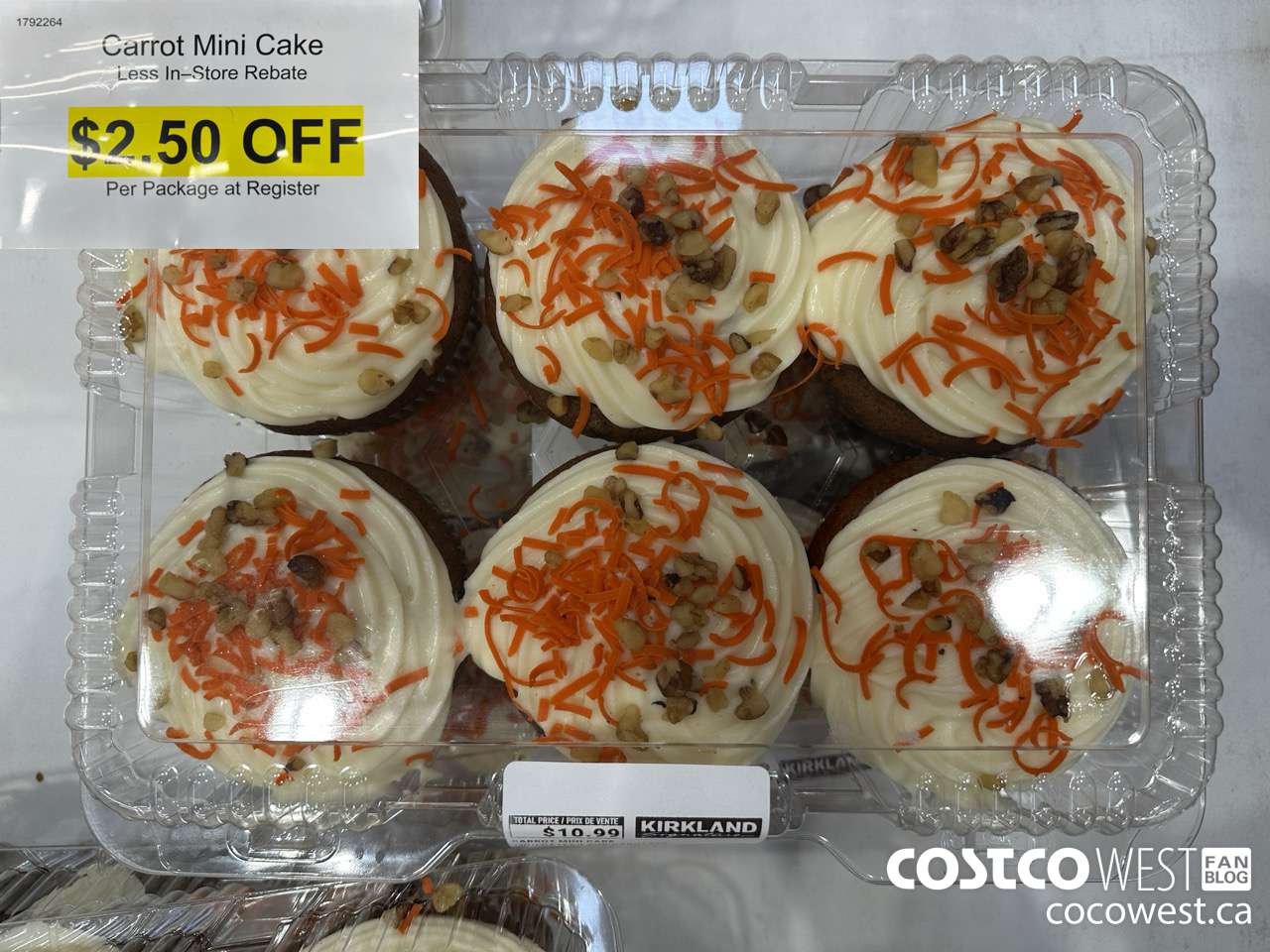 1792264 CARROT MINI CAKES ($2.50 INSTANT SAVINGS)