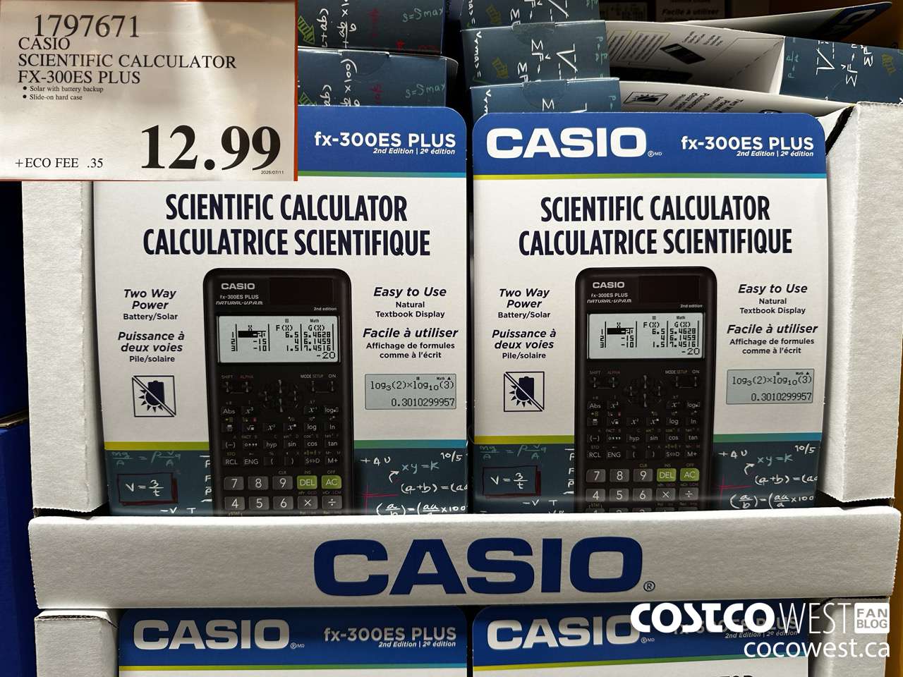 1797671 CASIO SCIENTIFIC CALCULATOR FX-300ES PLUS $12.99