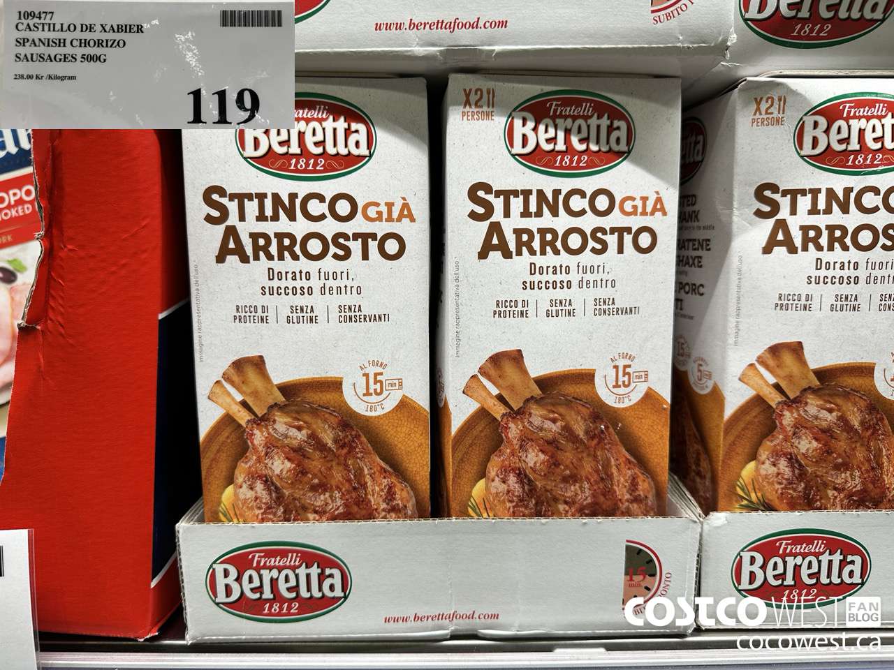 109477 CASTILLO DE XABIER SPANISH CHORIZO SAUSAGES 500G $119.00