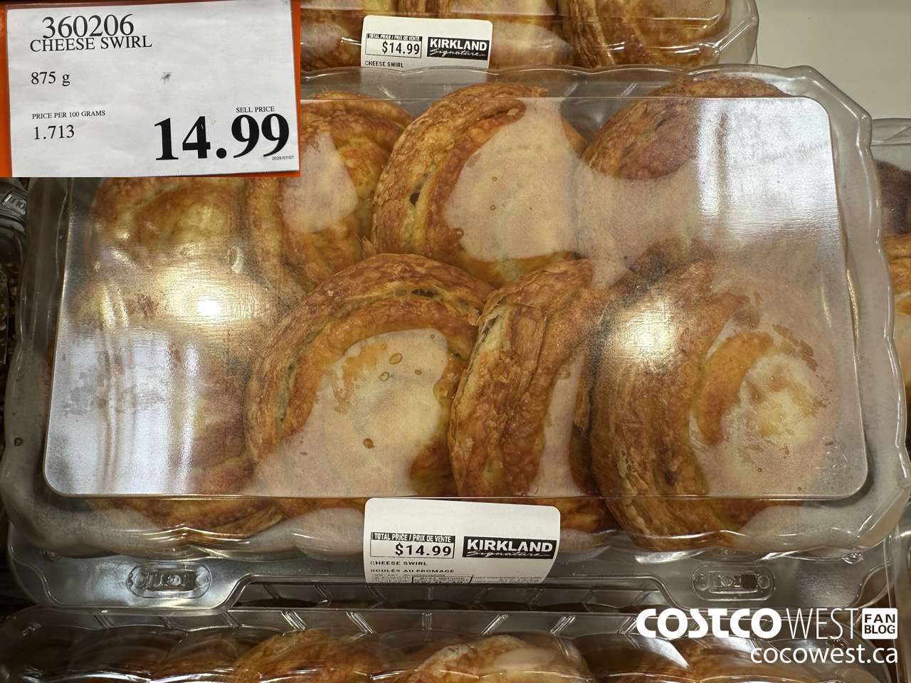 360206 CHEESE SWIRL 875G $14.99