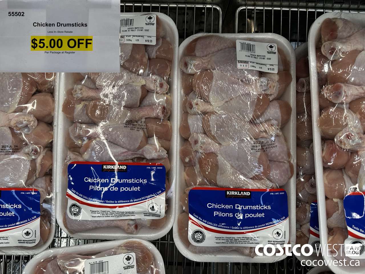55502 CHICKEN DRUMSTICKS ($5.00 INSTANT SAVINGS)