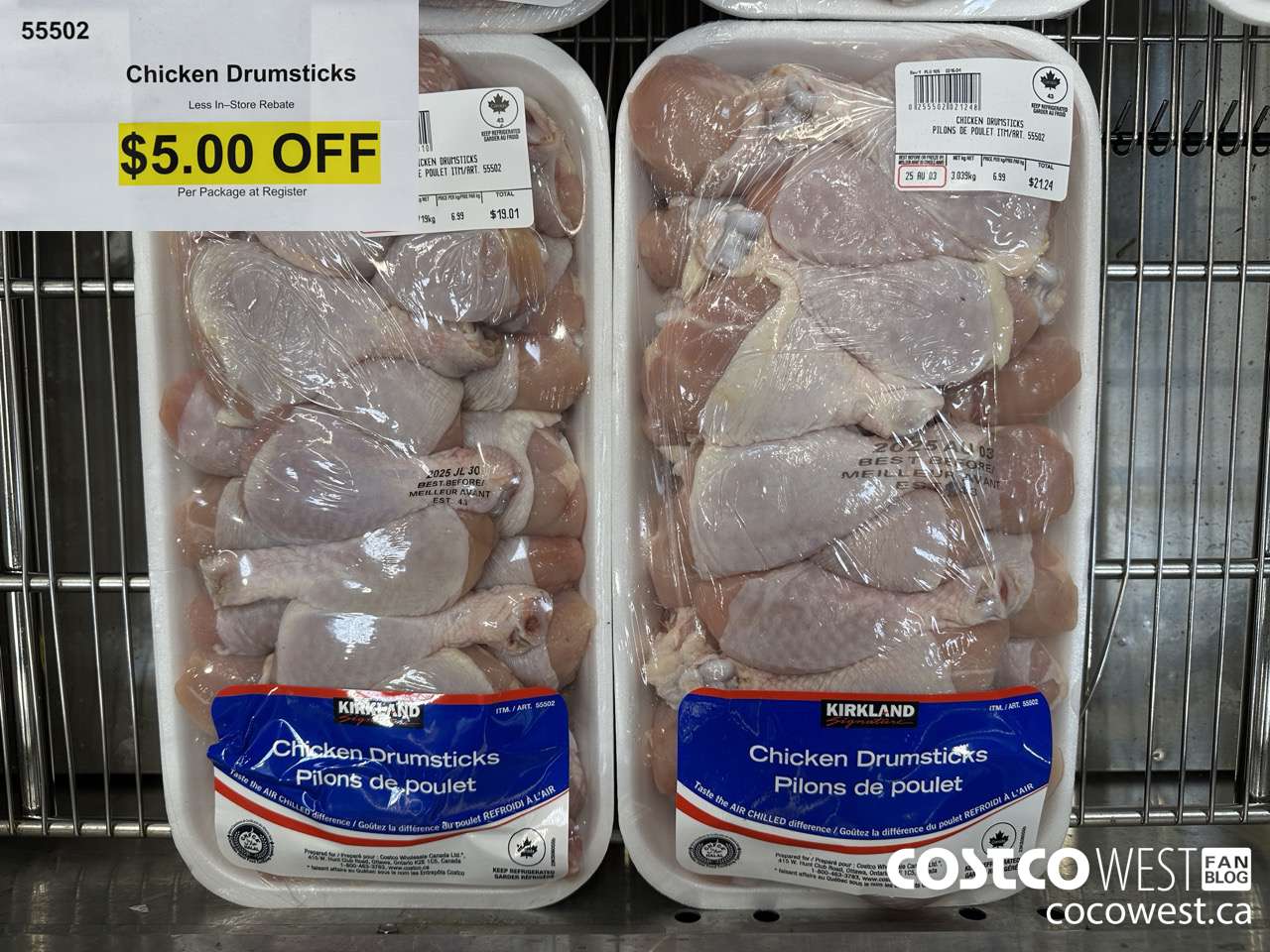 55502 CHICKEN DRUMSTICKS ($5.00 INSTANT SAVINGS)