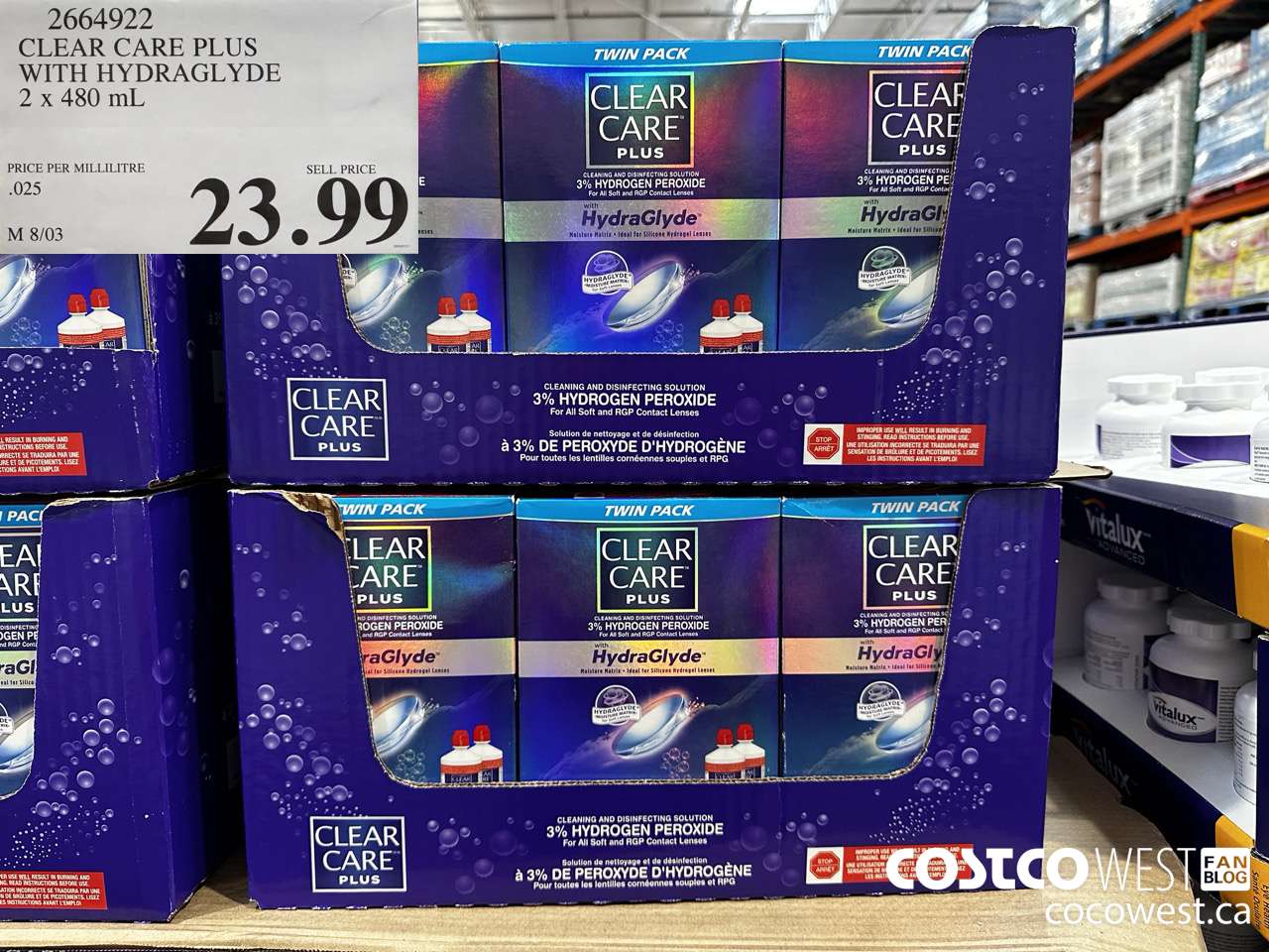 2664922 CLEAR CARE PLUS HYDRAGLYDE 2 X 480ML $23.99