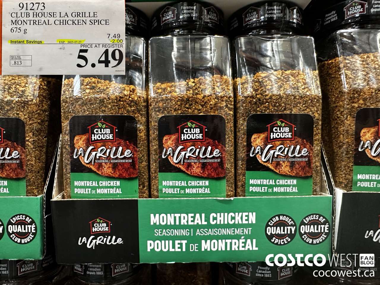 91273 CLUBHOUSE MONTREAL CHICKEN SPICE 675 g ($2.00 INSTANT SAVINGS EXPIRES ON 2025-07-27) $5.49
