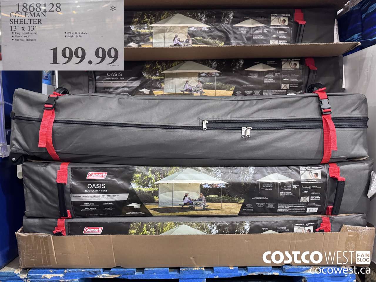 1868128 COLEMAN SHELTER 13' X 13' $199.99