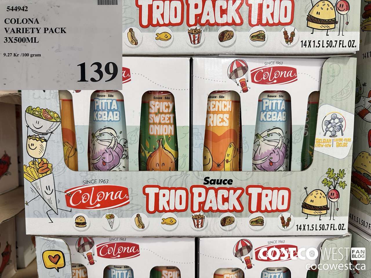 544942 COLONA VARIETY PACK 3 X 500ML $139.00
