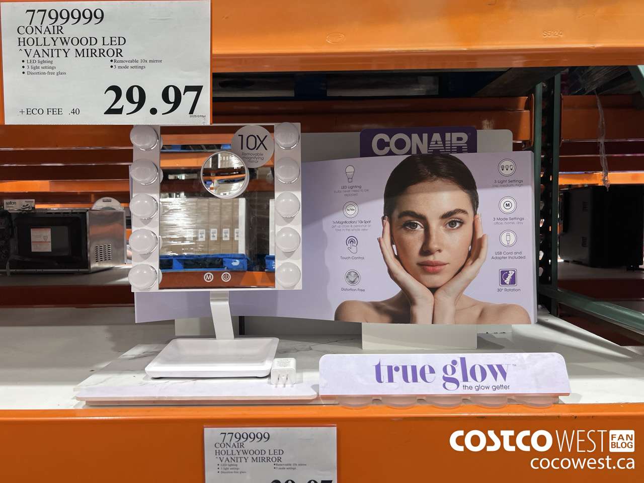 7799999 CONAIR HOLLYWOOD LED VANITY MIRROR $29.97