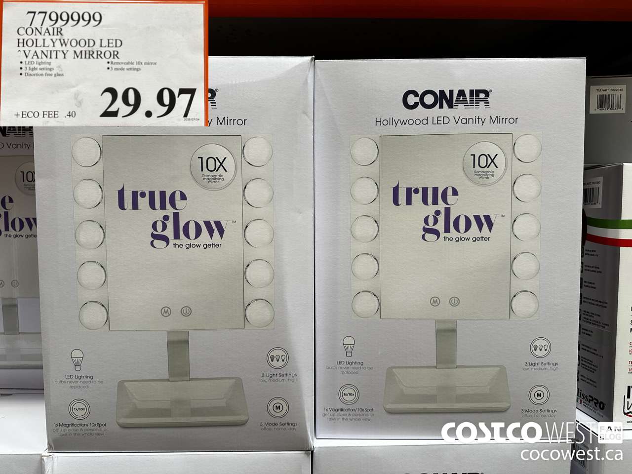 7799999 CONAIR HOLLYWOOD LED VANITY MIRROR $29.97