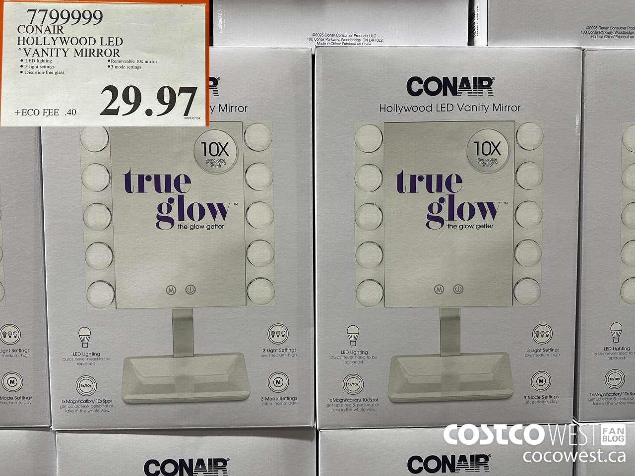 7799999 CONAIR HOLLYWOOD LED VANITY MIRROR $29.97