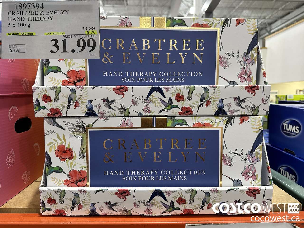 1897394 CRABTREE & EVELYN HAND THERAPY 5 X 100G ($8.00 INSTANT SAVINGS EXPIRES ON 2025-07-20) $31.99