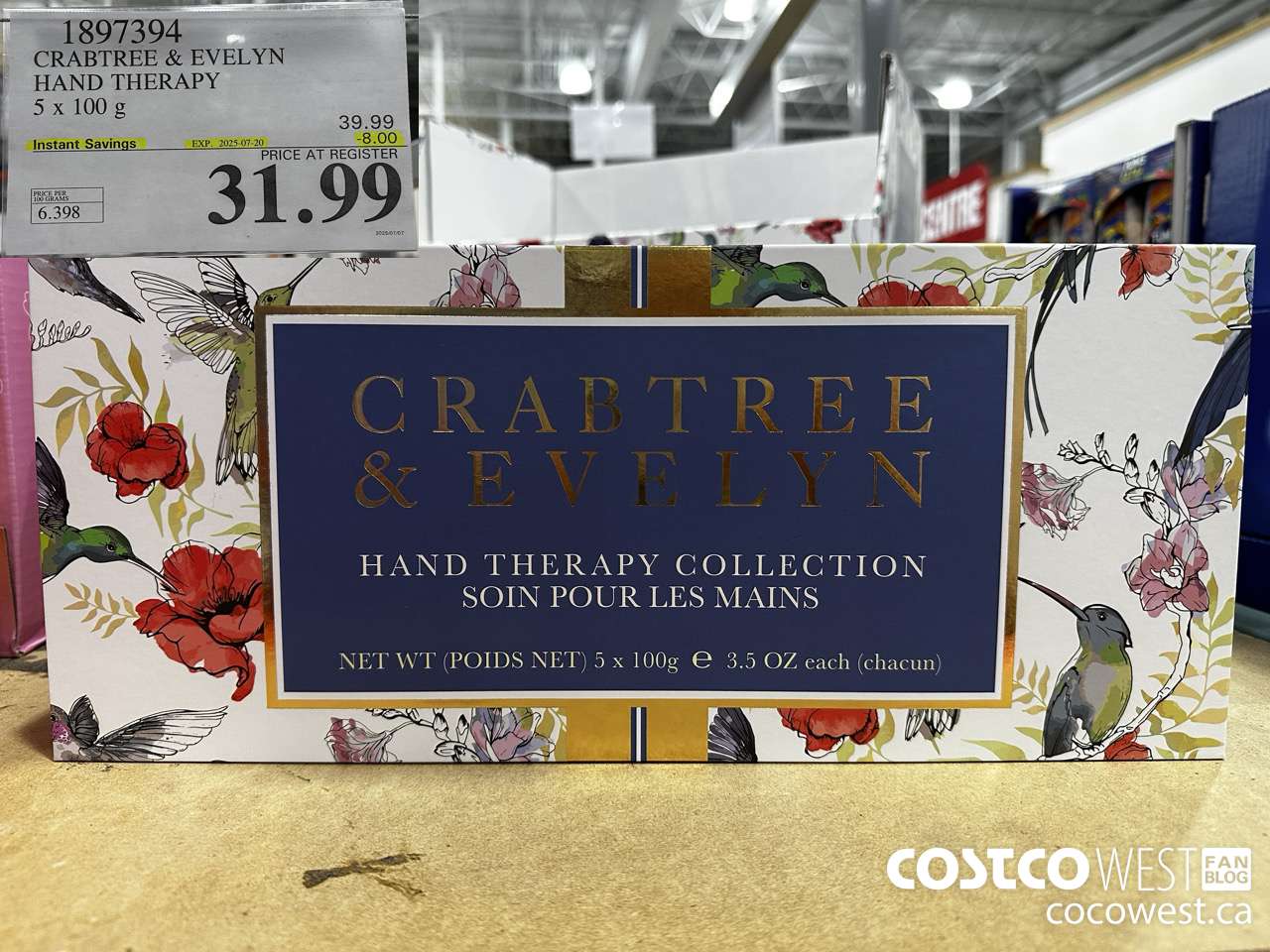 1897394 CRABTREE & EVELYN HAND THERAPY 5 X 100G ($8.00 INSTANT SAVINGS EXPIRES ON 2025-07-20) $31.99