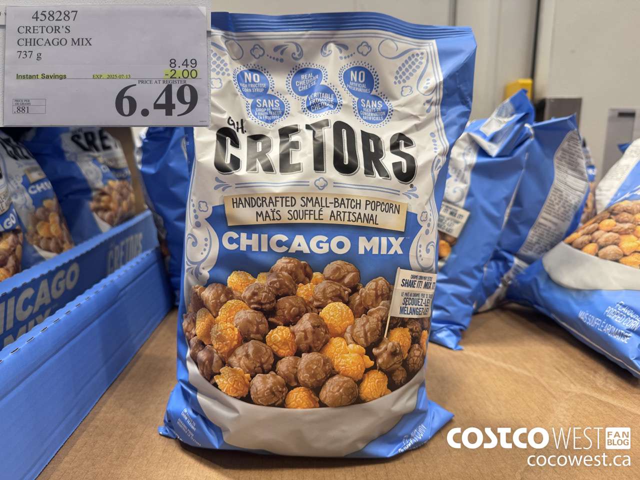458287 CRETOR'S CHICAGO MIX 737 G ($2.00 INSTANT SAVINGS EXPIRES ON 2025-07-13) $6.49