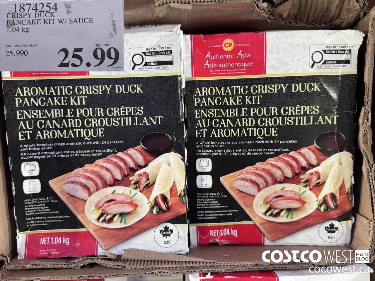 1874254 CRISPY DUCK PANCAKE KIT W/ SAUCE 1.04 KG $25.99