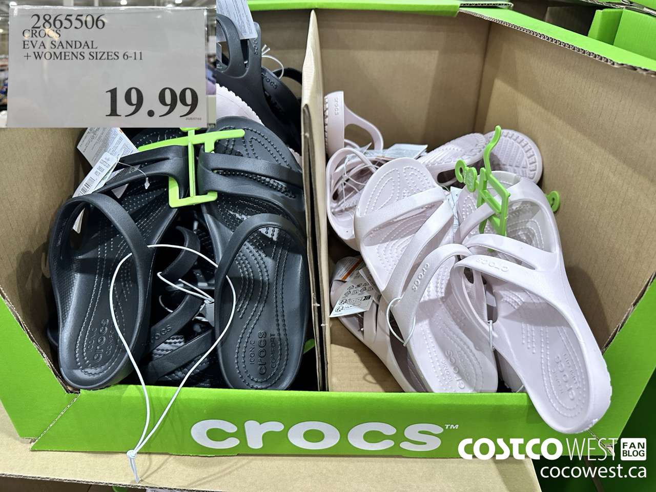 2865506 CROCS EVA SANDAL WOMENS SIZES 6-11 $19.99