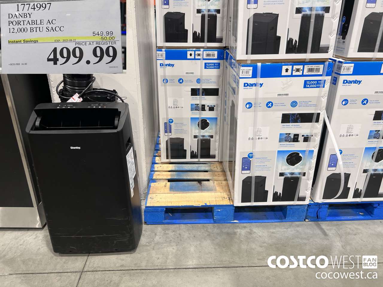 1774997 DANBY 3 IN 1 PORTABLE AC 12,000 BTU SACC ($50.00 INSTANT SAVINGS EXPIRES ON 2025-08-22) $499.99