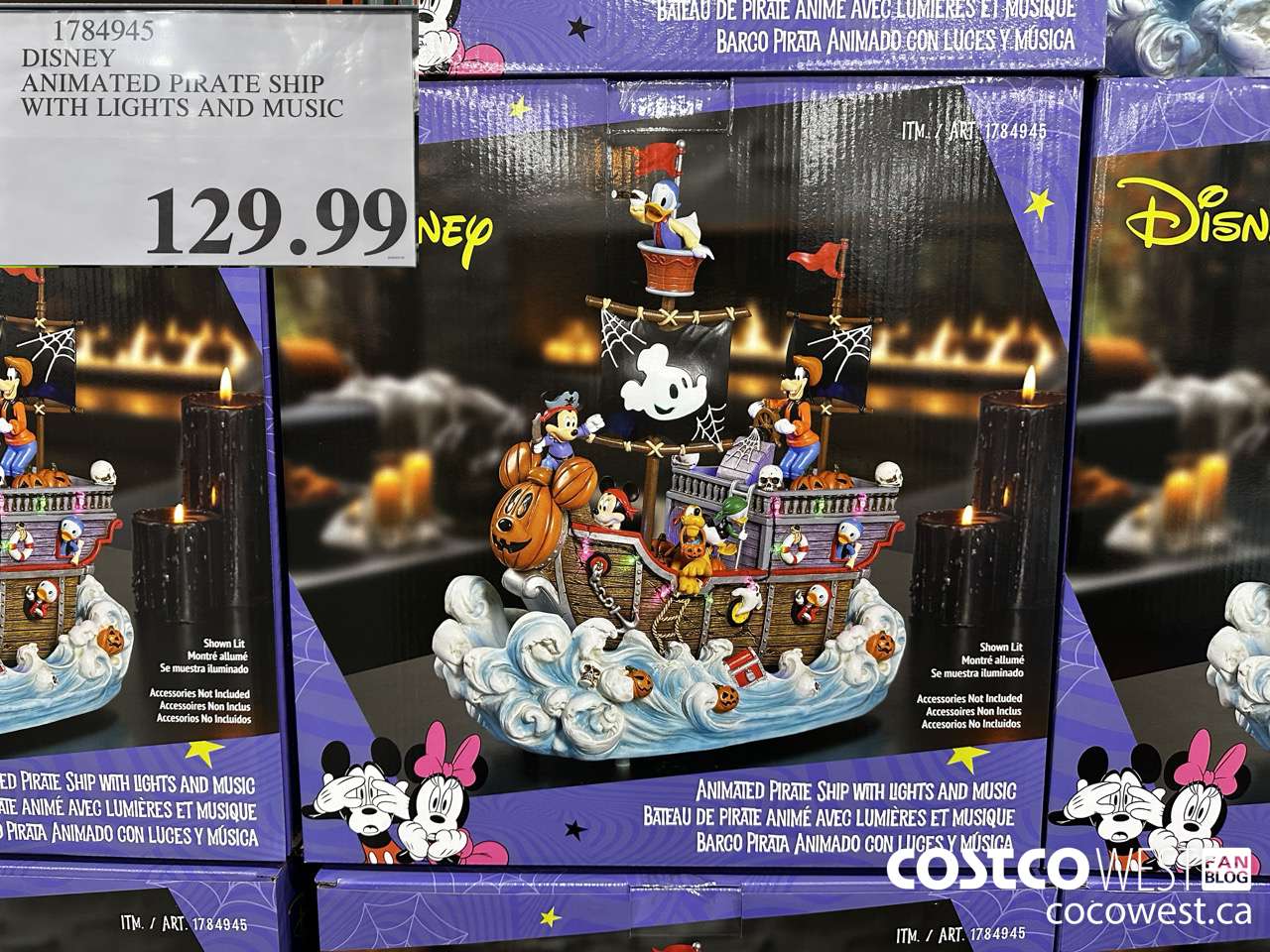 1784945 DISNEY ANIMATED PIRATE SHIP WITH LIGHTS AND MUSIC $129.99