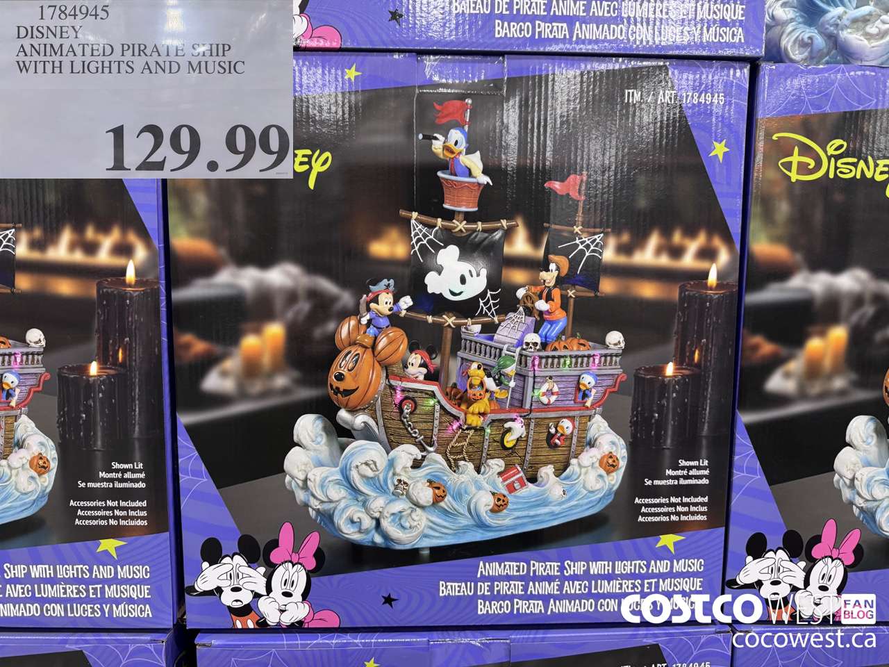 1784945 DISNEY ANIMATED PIRATE SHIP WITH LIGHTS AND MUSIC $129.99