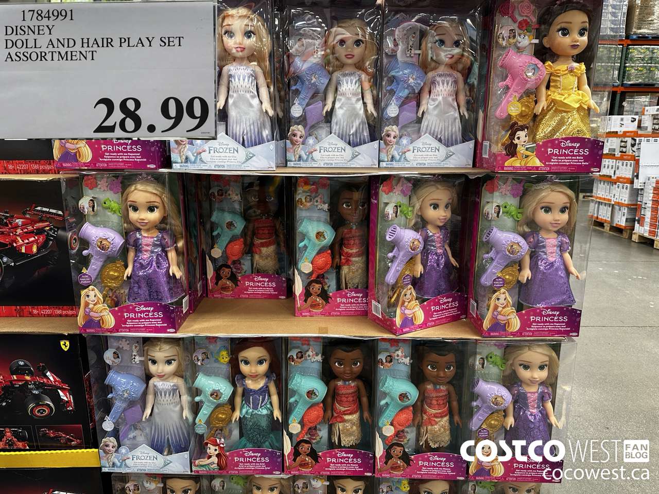 1784991 DISNEY DOLL AND HAIR PLAY SET ASSORTMENT $28.99