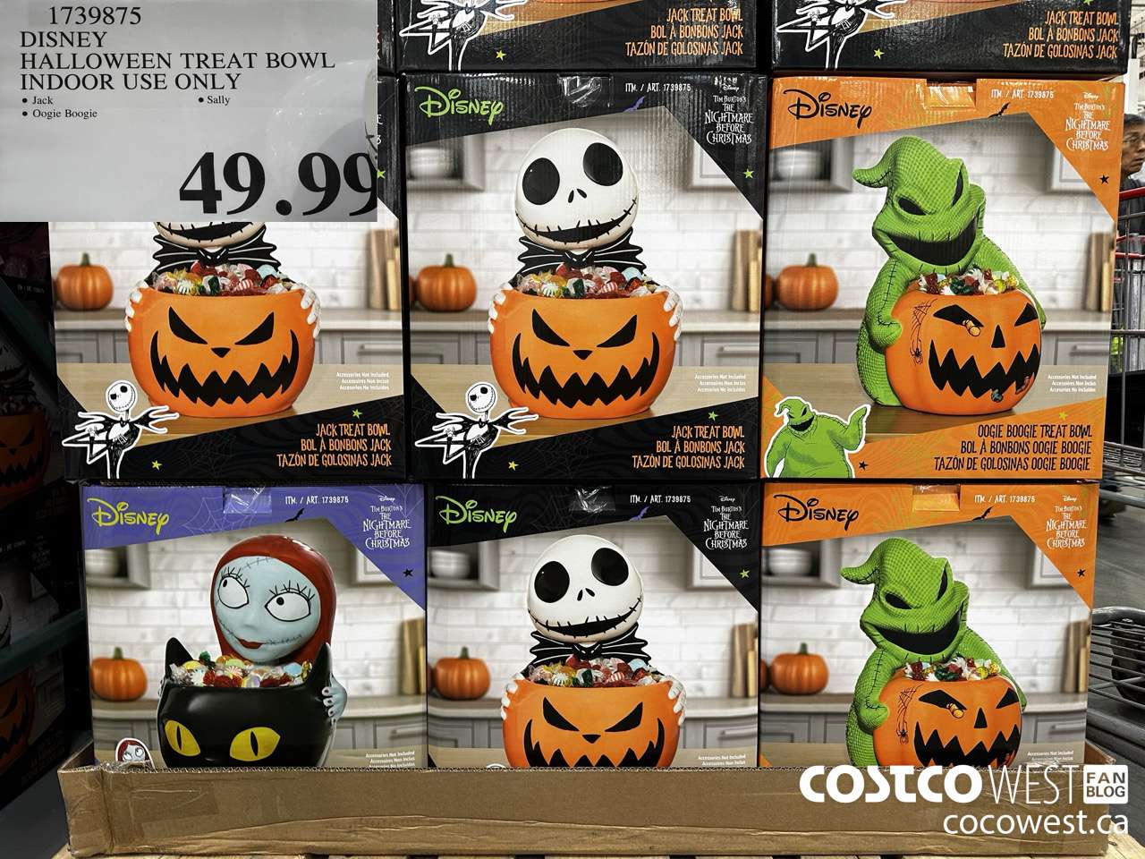 1739875 DISNEY HALLOWEEN TREAT BOWL INDOOR USE ONLY $49.99