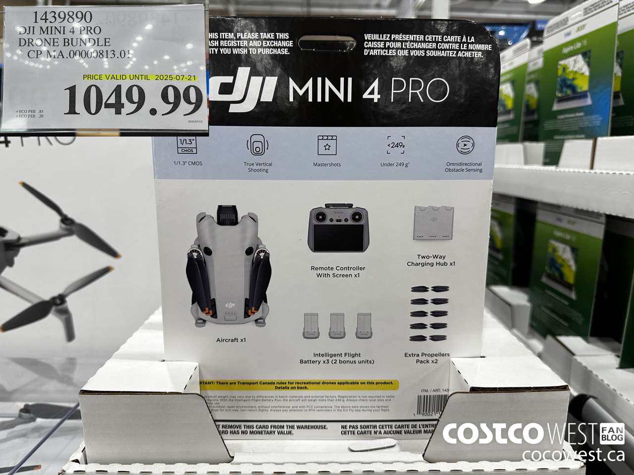 1439890 DJI MINI 4 PRO DRONE BUNDLE (EXPIRES ON 2025-07-21) $1049.99