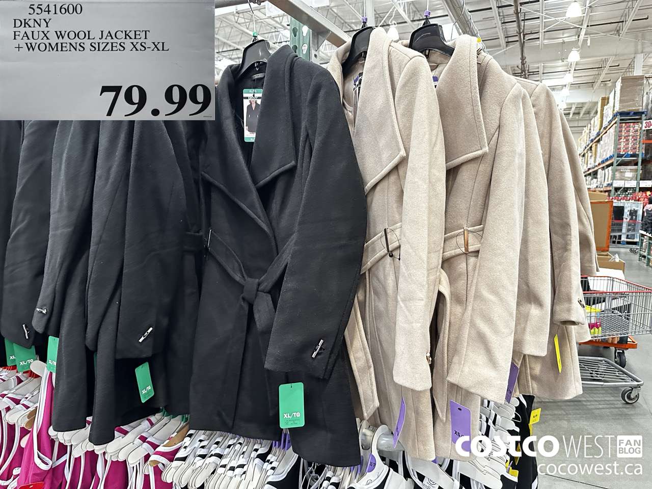 5541600 DKNY FAUX WOOL JACKET WOMENS SIZES XS-XL $79.99