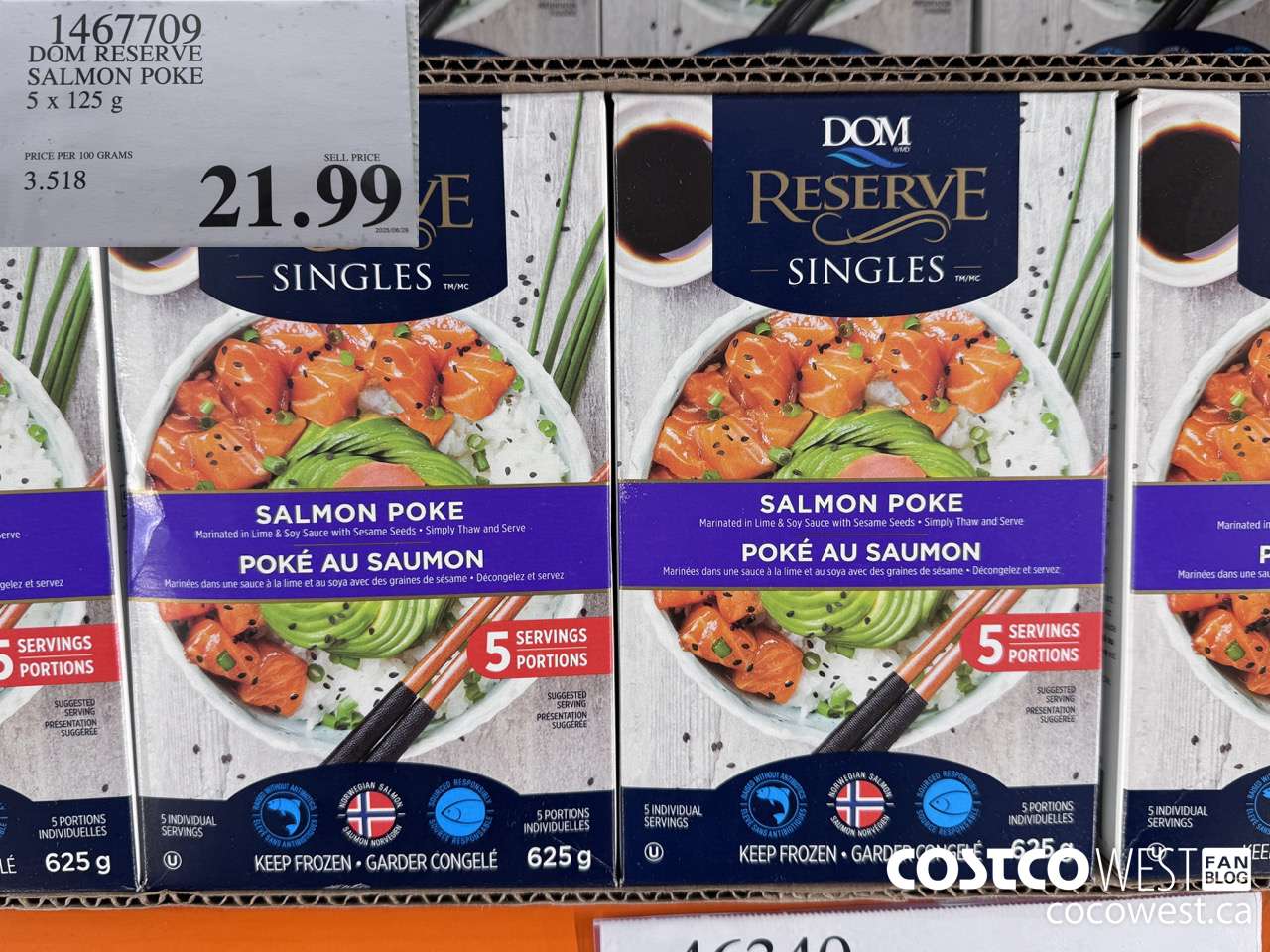 1467709 DOM RESERVE STEELHEAD SALMON POKE 5 x 125 g $21.99