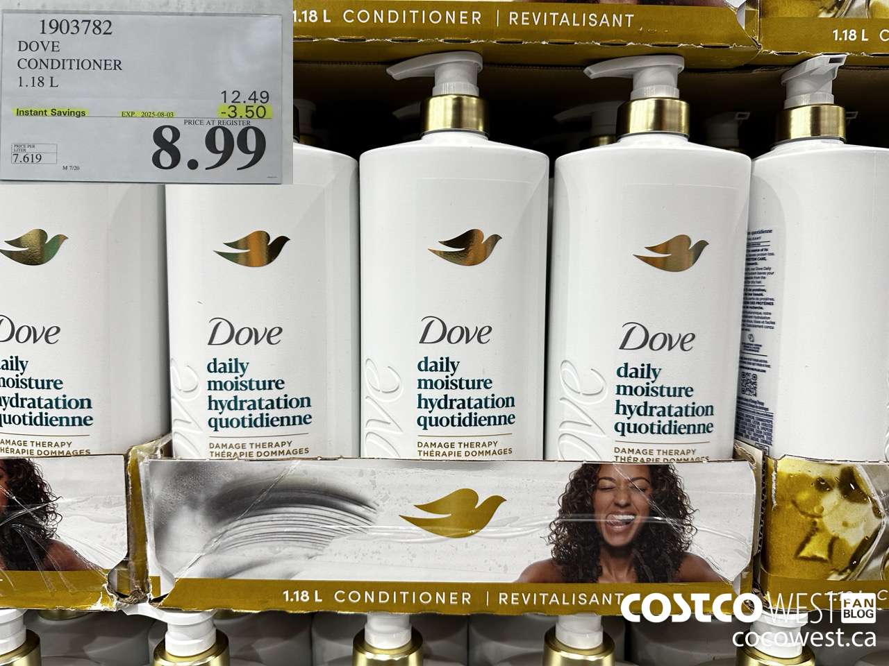 1903782 DOVE CONDITIONER 1.18L ($3.50 INSTANT SAVINGS EXPIRES ON 2025-08-03) $8.99