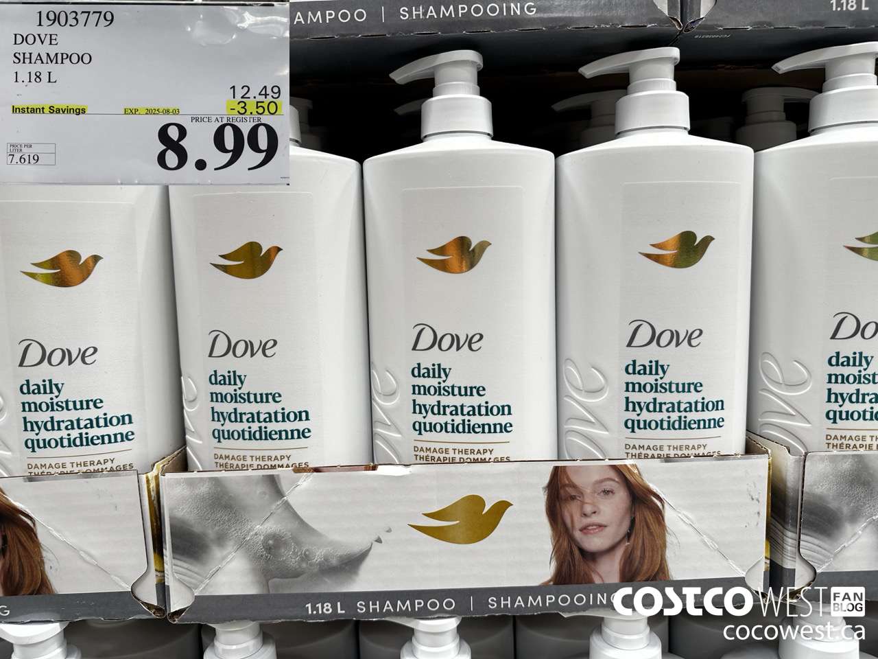 1903779 DOVE SHAMPOO 1.18L ($3.50 INSTANT SAVINGS EXPIRES ON 2025-08-03) $8.99