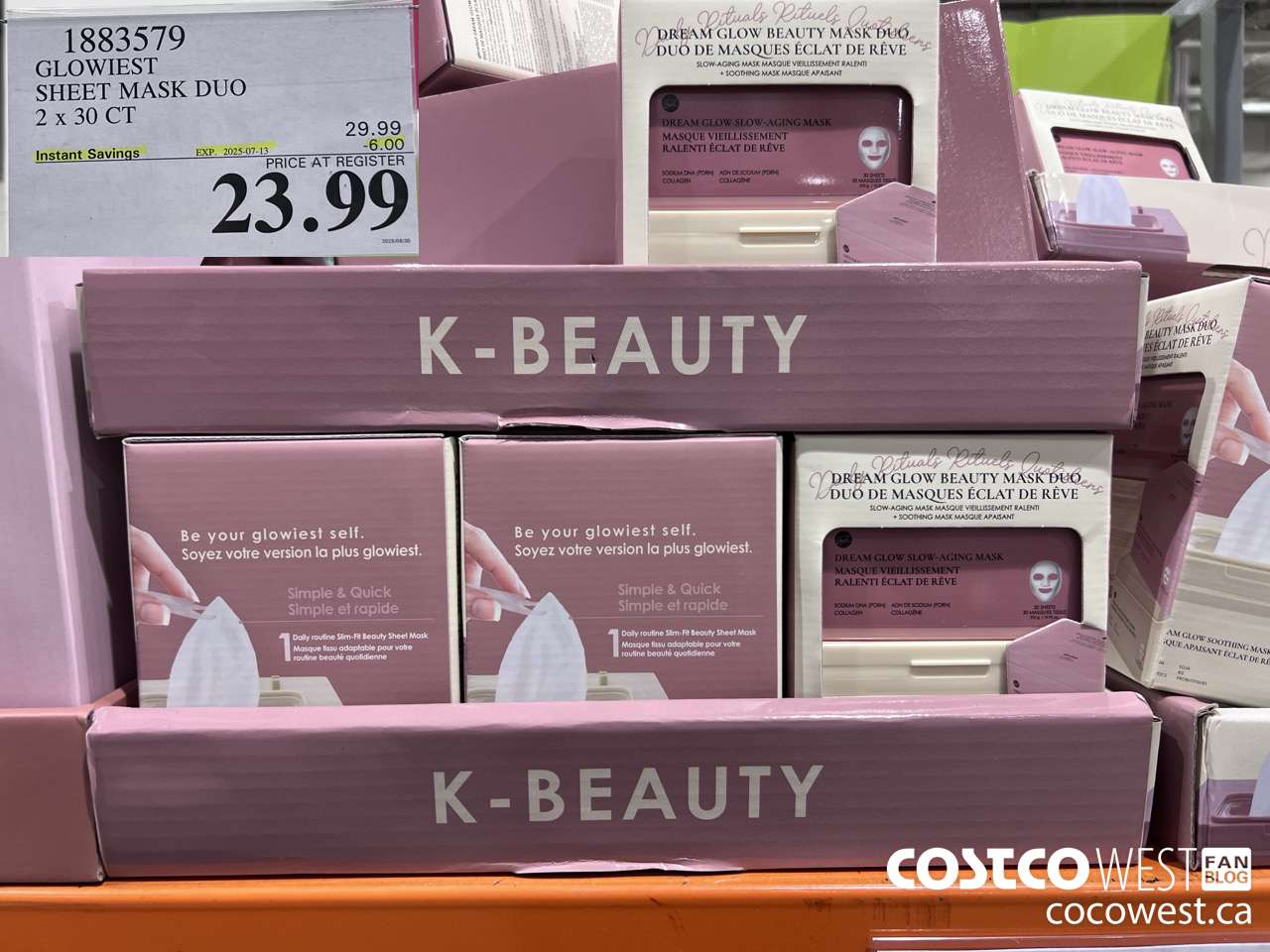 1883579 DREAM GLOW SHEET MASK DUO 2 X 30CT ($6.00 INSTANT SAVINGS EXPIRES ON 2025-07-13) $23.99