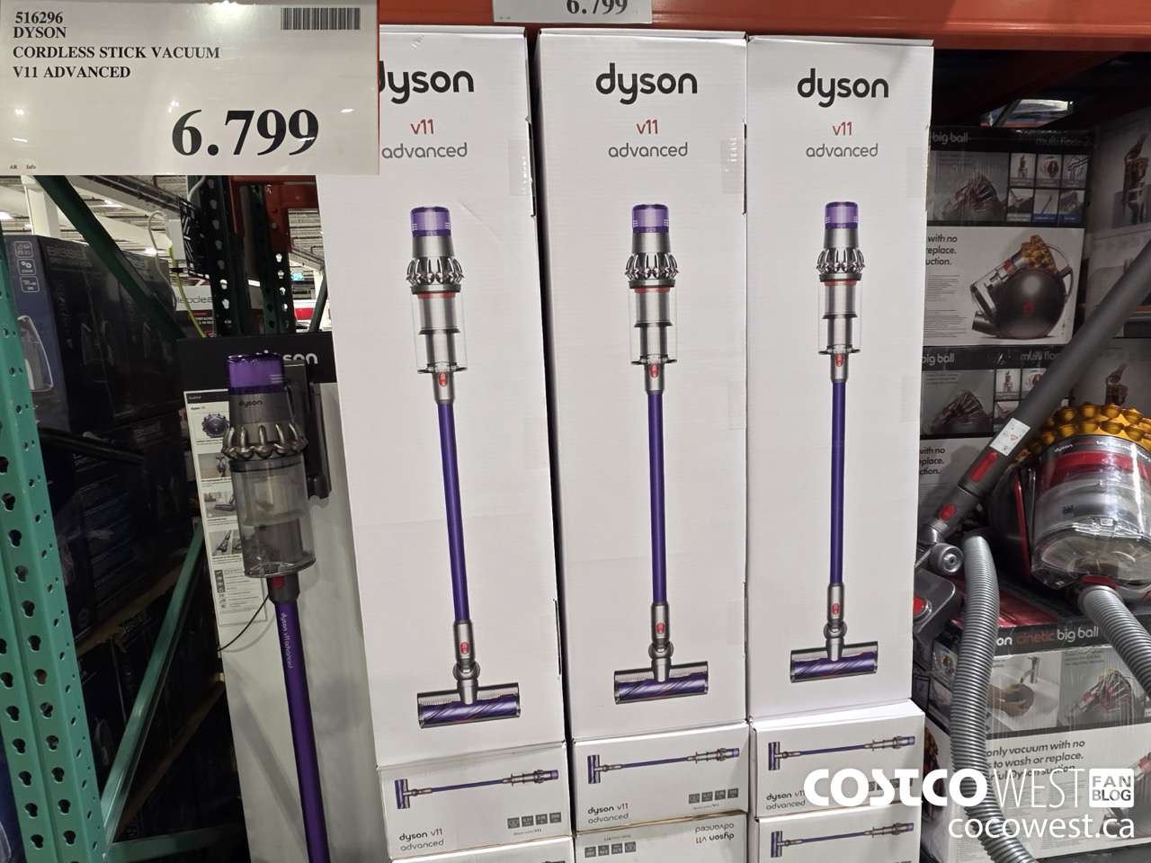 516296 DYSON CORDLESS STICK VACUUM V11 ADVANCED $6799.00