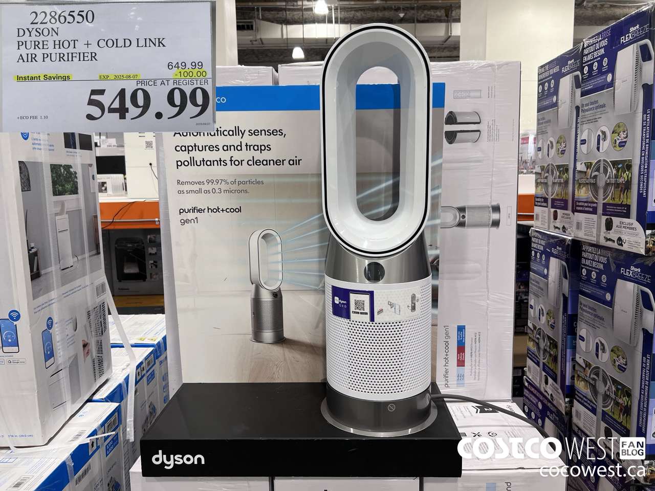 2286550 DYSON PURE HOT + COLD LINK AIR PURIFIER ($100.00 INSTANT SAVINGS EXPIRES ON 2025-08-07) $549.99