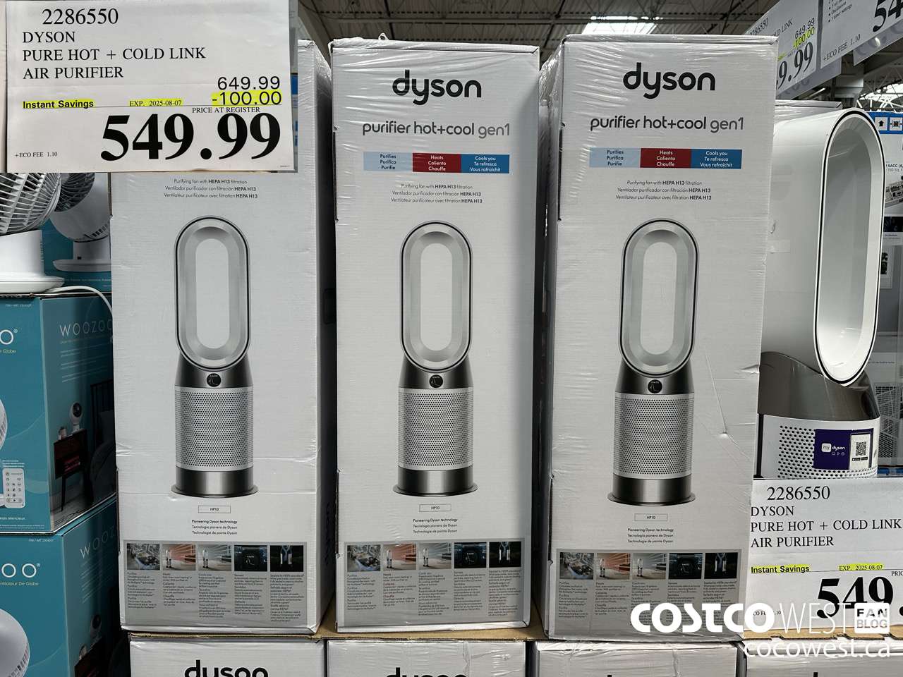 2286550 DYSON PURE HOT + COLD LINK AIR PURIFIER ($100.00 INSTANT SAVINGS EXPIRES ON 2025-08-07) $549.99