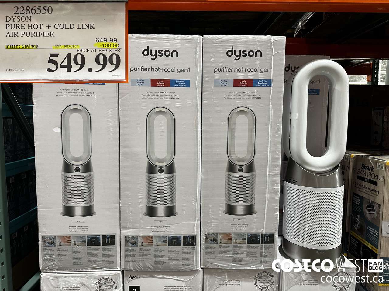 2286550 DYSON PURE HOT + COLD LINK AIR PURIFIER ($100.00 INSTANT SAVINGS EXPIRES ON 2025-08-07) $549.99