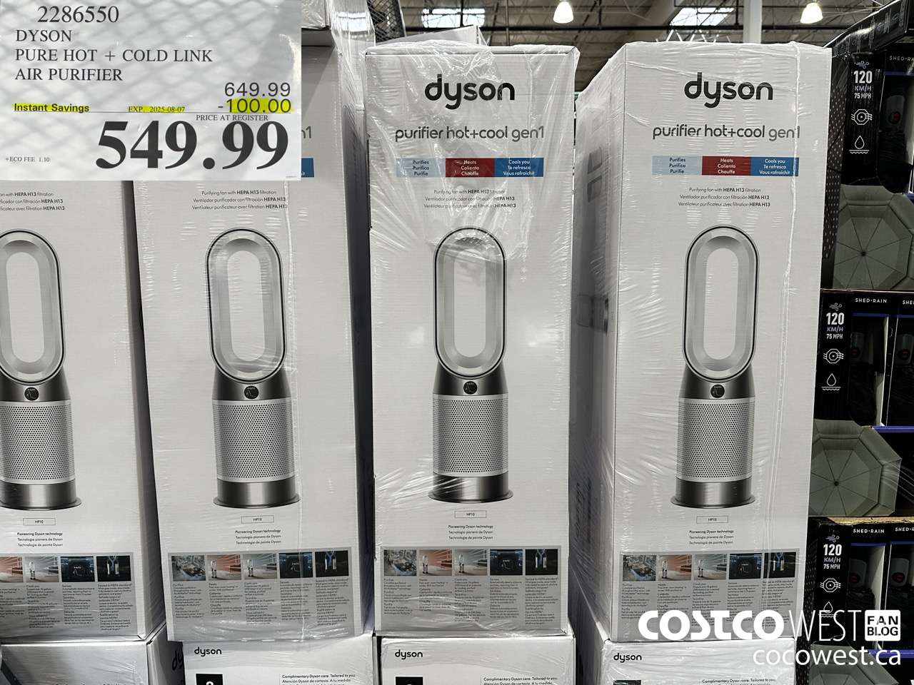 2286550 DYSON PURE HOT + COLD LINK AIR PURIFIER ($100.00 INSTANT SAVINGS EXPIRES ON 2025-08-07) $549.99