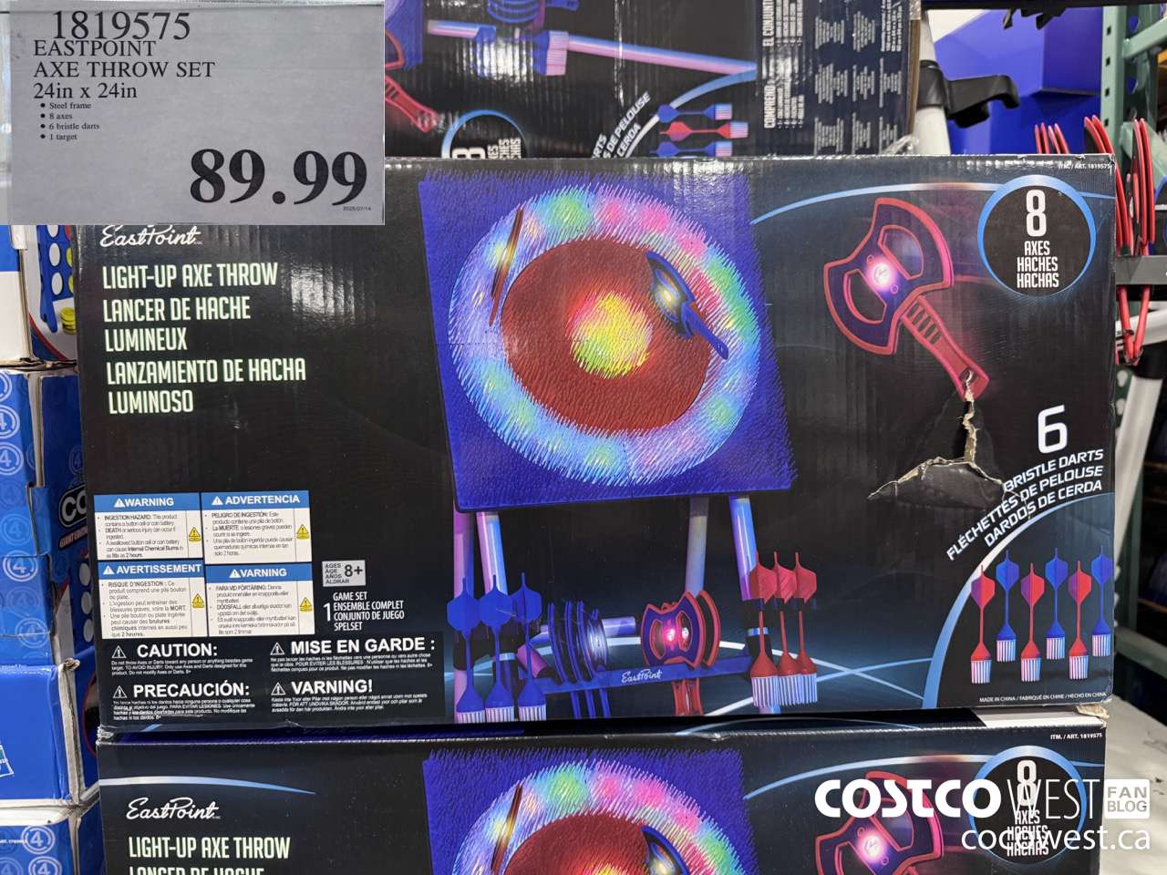 1819575 EASTPOINT AXE THROW SET 24IN X 24IN $89.99