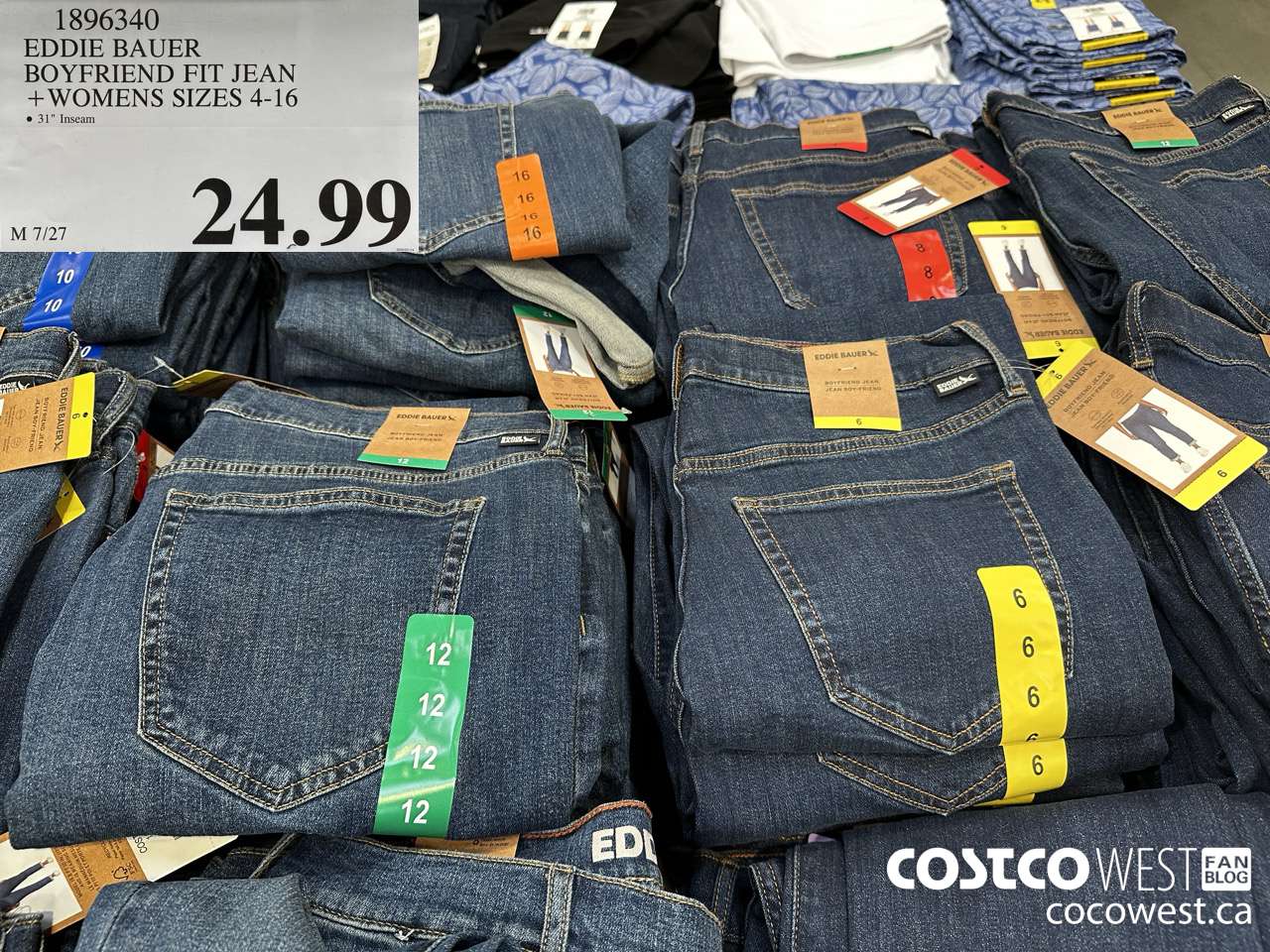 1896340 EDDIE BAUER BOYFRIEND FIT JEAN WOMENS SIZES 4-16 $24.99