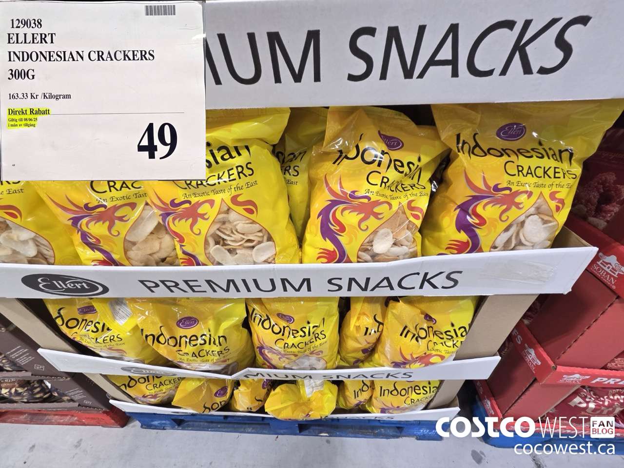 129038 ELLERT INDONESIAN CRACKERS 300G (EXPIRES ON 2025-06-08) $49.00