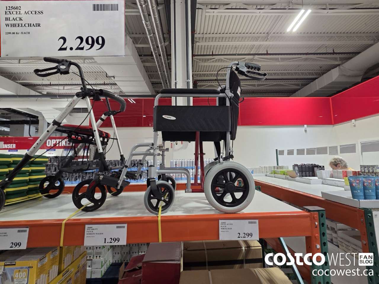 125602 EXCEL ACCESS BLACK WHEELCHAIR $2299.00