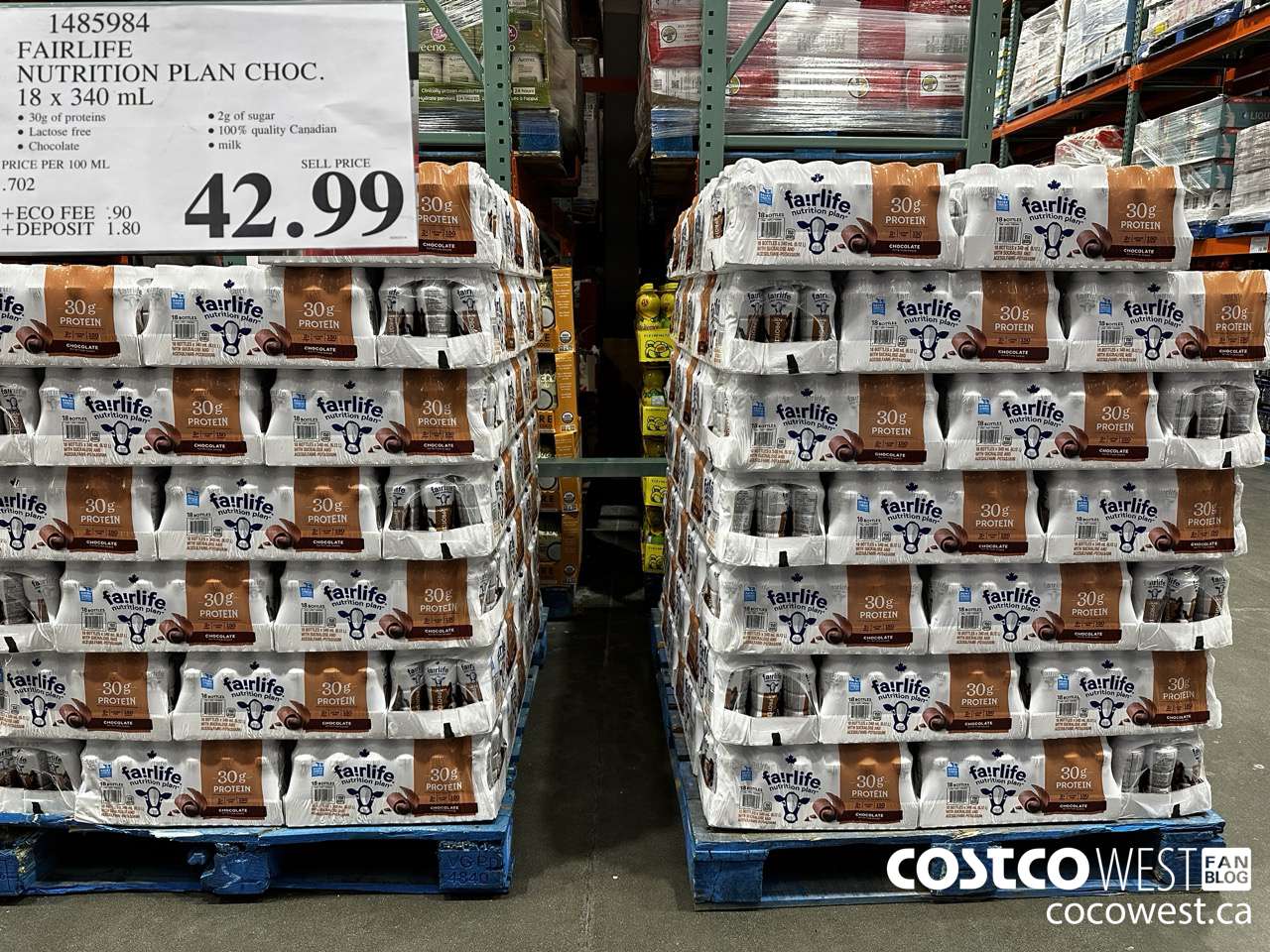 1485984 FAIRLIFE PROTEIN SHAKE CHOCOLATE 18 X 340ML $42.99