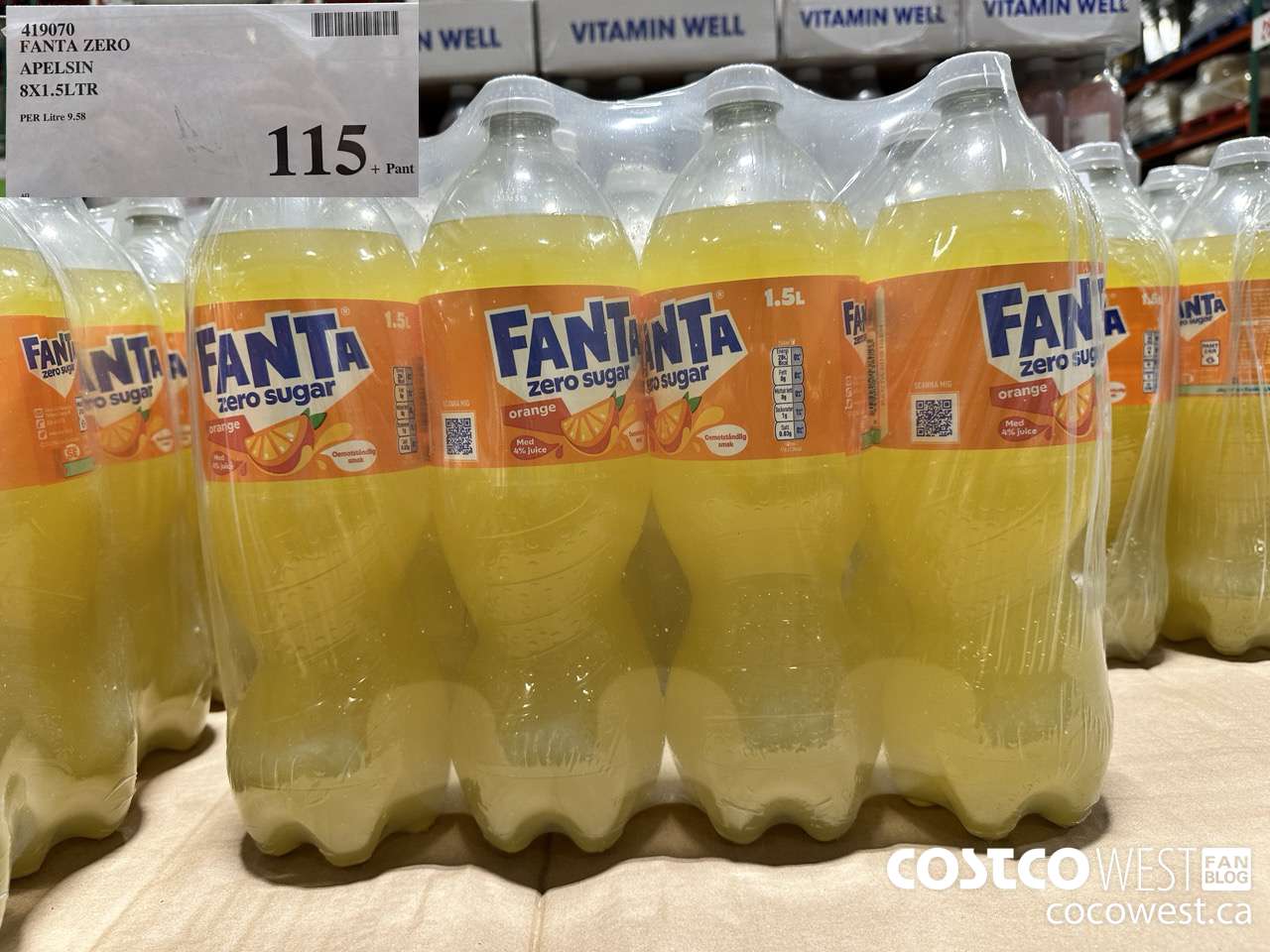 419070 FANTA ZERO APELSIN 8 X 1.5LTR $115.00