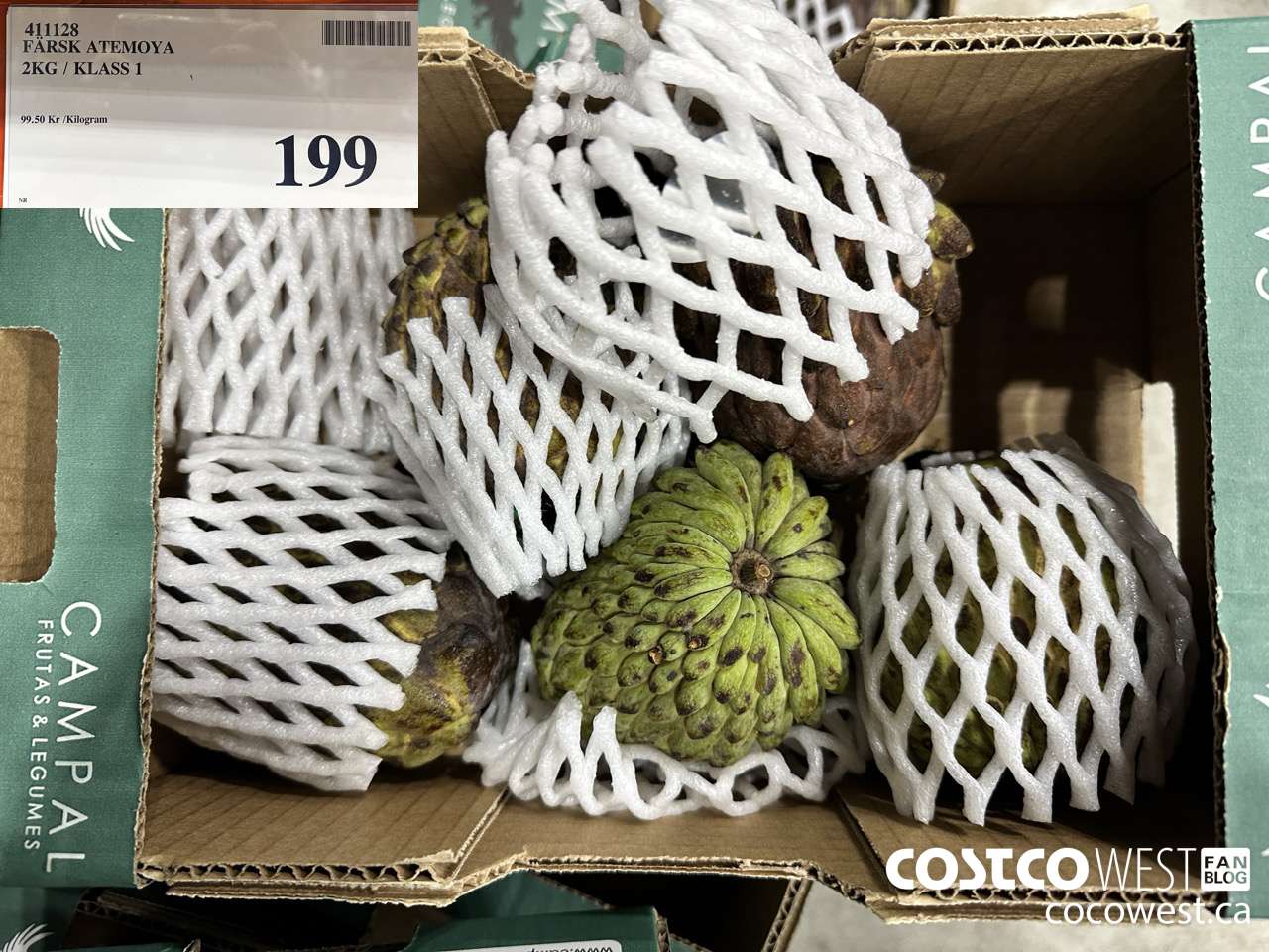 411128 FARSK ATEMOYA 2KG / KLASS 1 $199.00