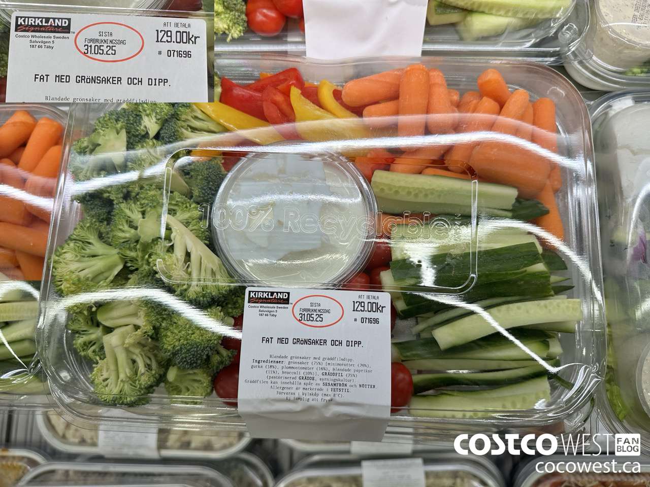 171696 FAT MED GRONSAKER OCH DIPP $129.00