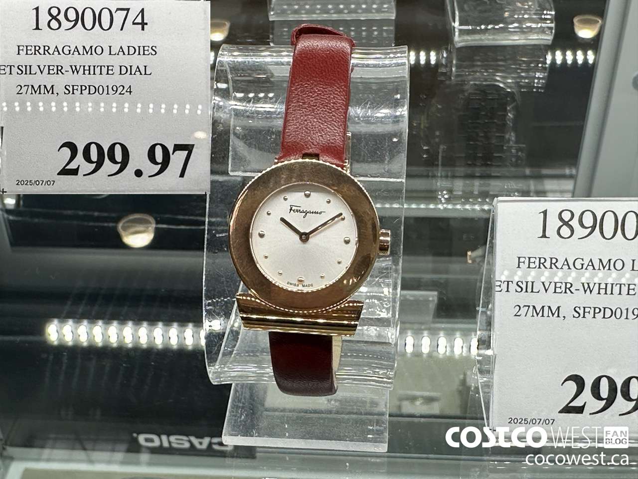 1890074 FERRAGAMO LADIES ET SILVER-WHITE DIAL 27MM SFPD01924 $299.97