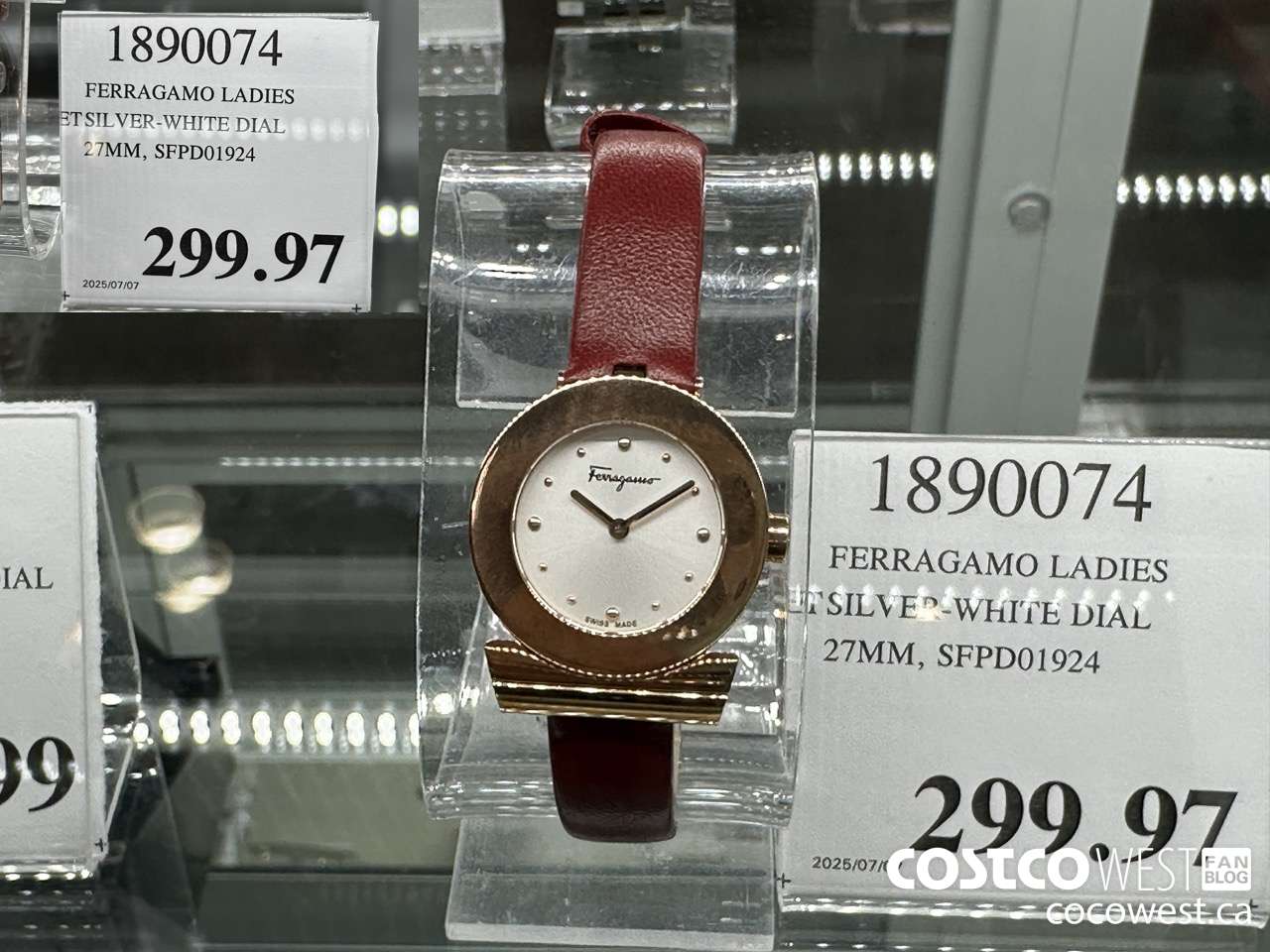 1890074 FERRAGAMO LADIES ET SILVER-WHITE DIAL 27MM SFPD01924 $299.97