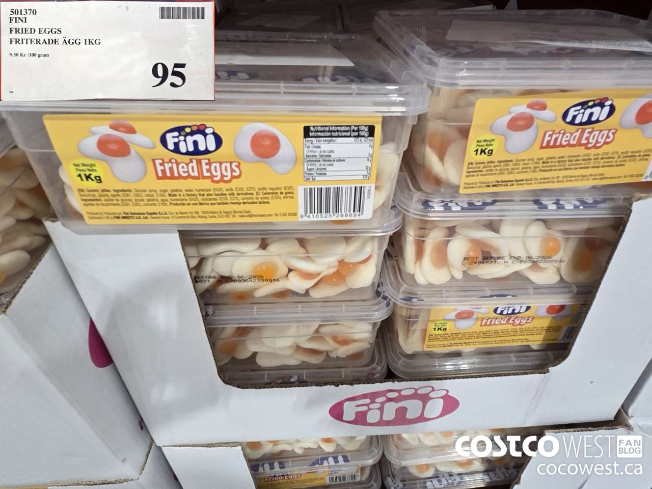 401370 FINI FRIED EGGS FRITERADE AGG 1KG $95.00