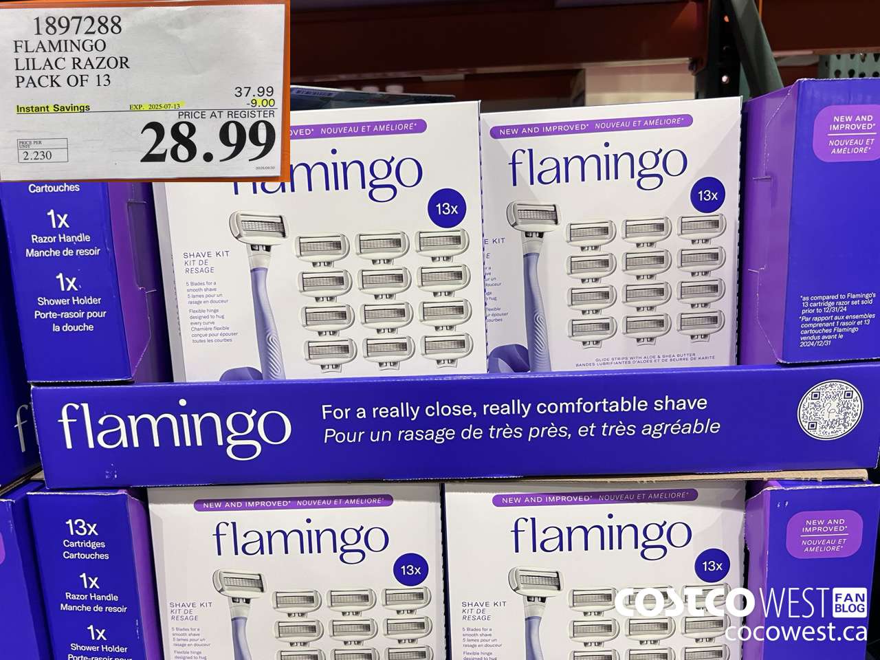 1897288 FLAMINGO LILAC RAZOR PACK OF 13 ($9.00 INSTANT SAVINGS EXPIRES ON 2025-07-13) $28.99