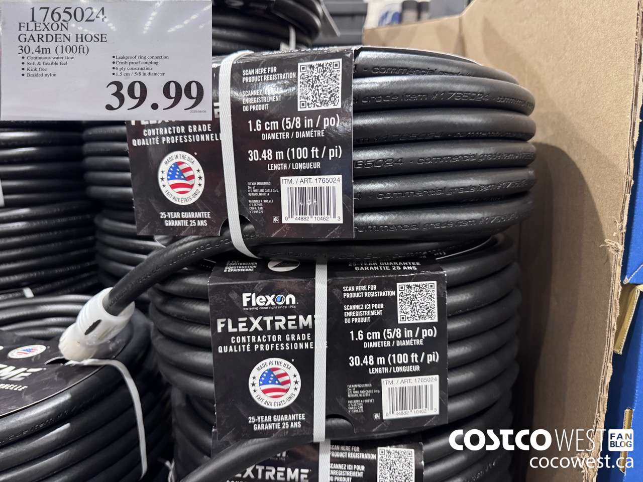 1765024 FLEXON GARDEN HOSE 100FT $39.99