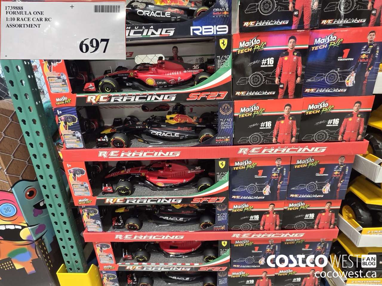 1739888 FORMULA ONE 1:10 RACE CAR RC ASSORTMENT $697.00